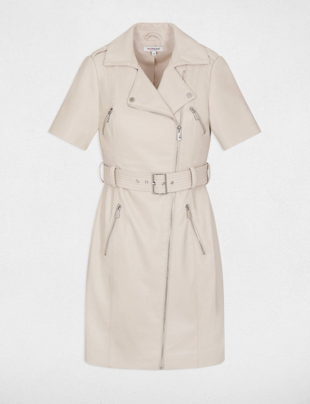 Robe courte simili cuir