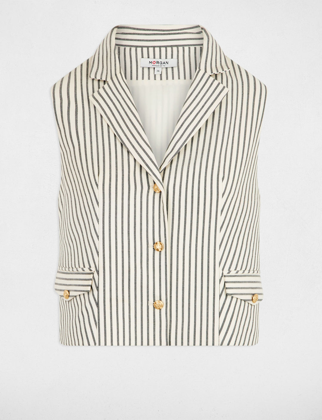 Veste sans manches ajustée