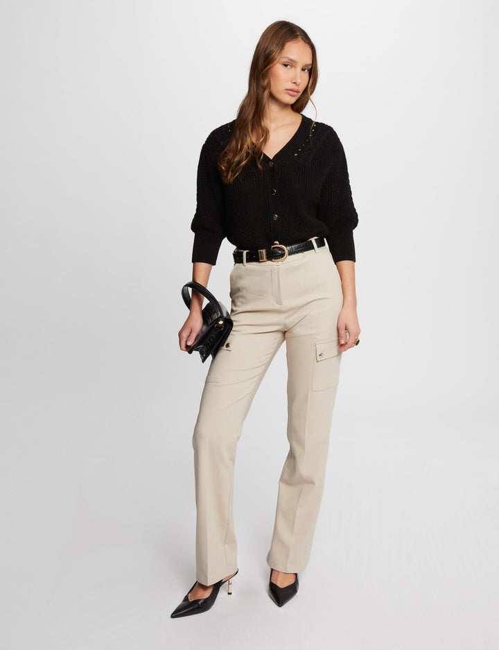 Pantalon ajusté cargo