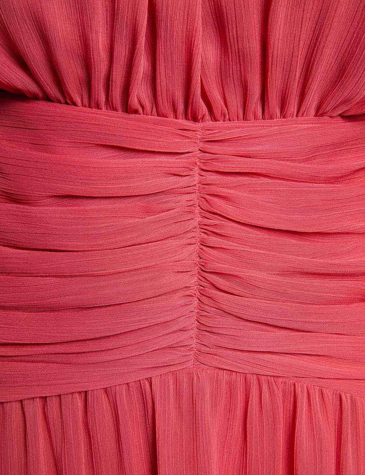 Robe longue drapée