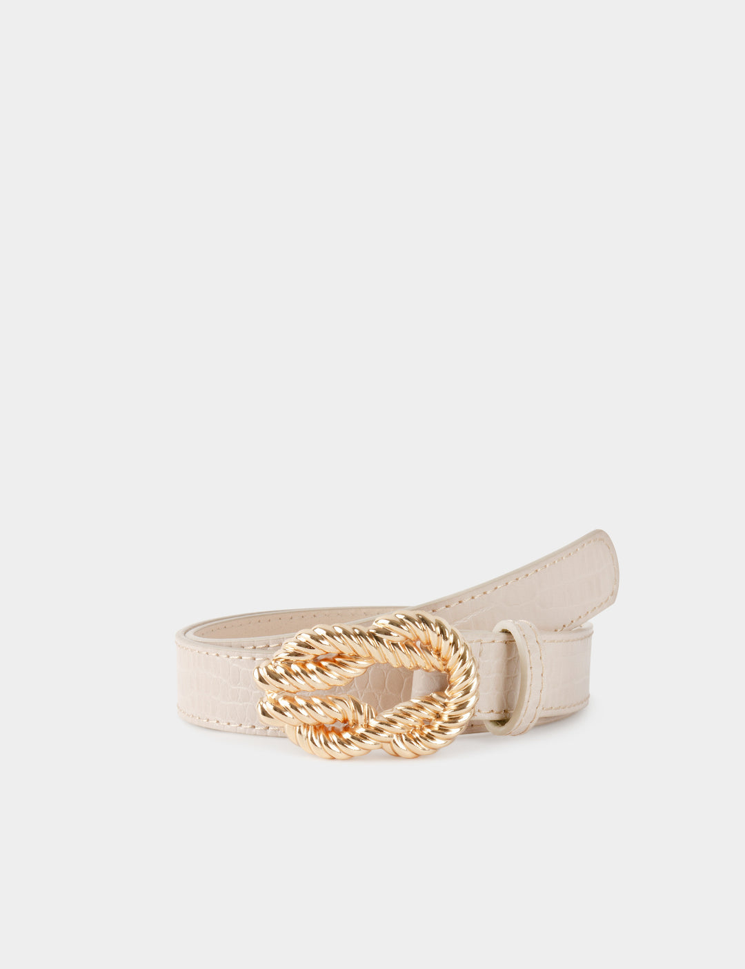 Ceinture croco boucle effet noeud