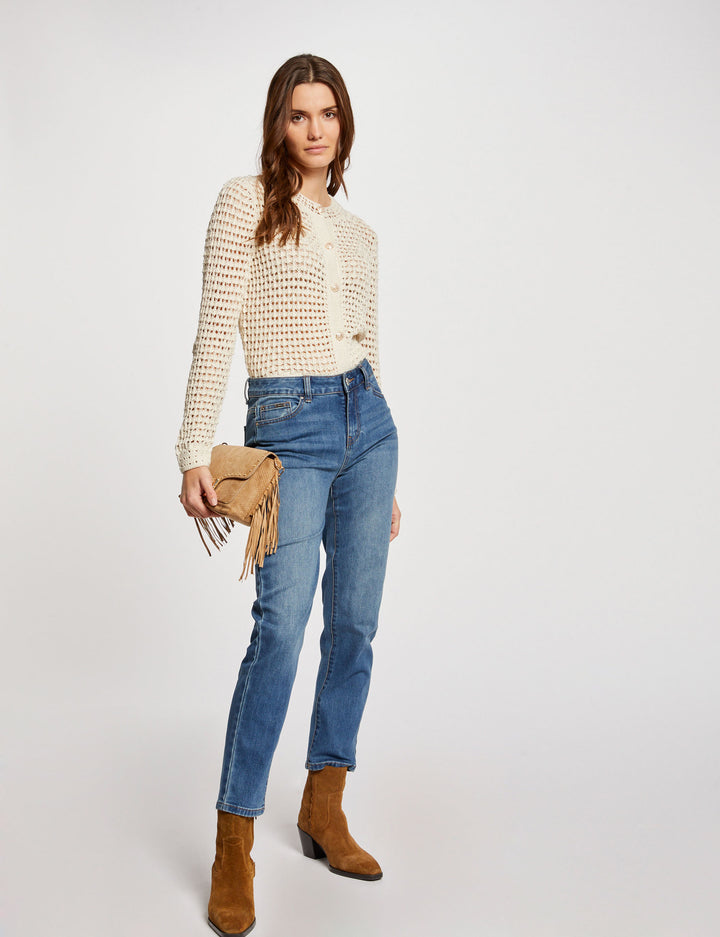 Jeans droit 7/8ème