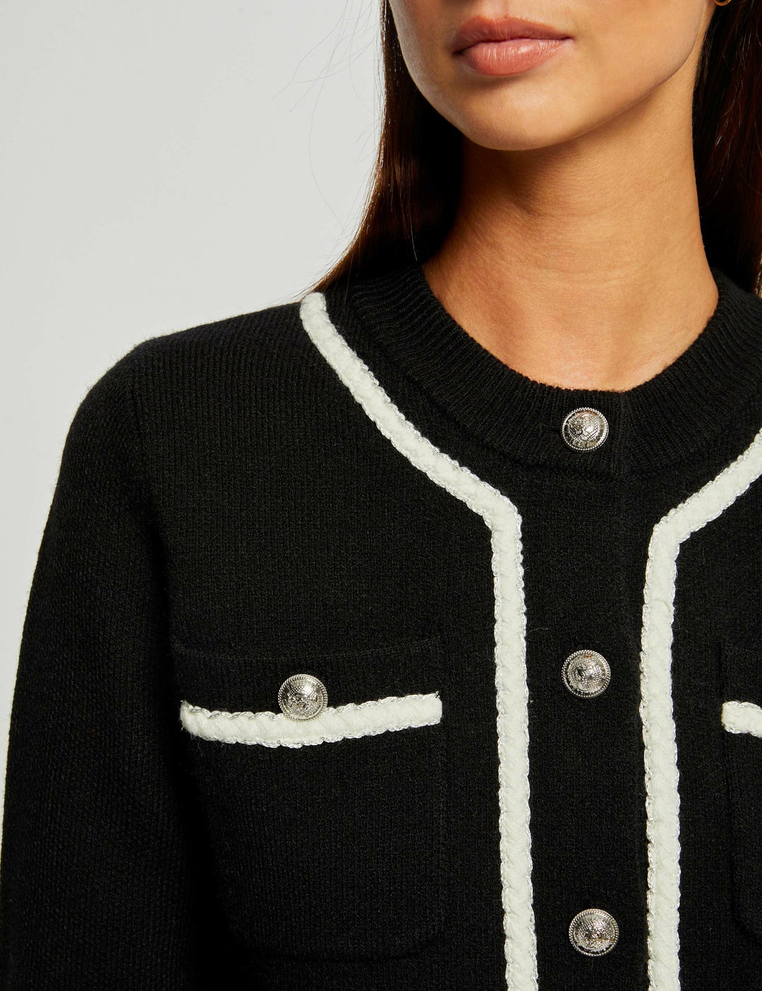 Gilet manches longues boutonné