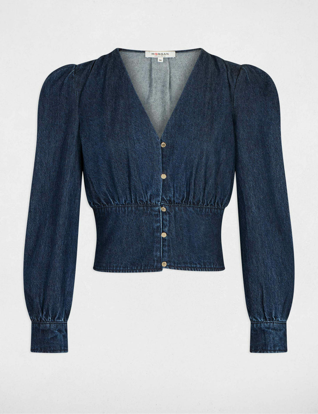 Blouse manches longues en jean