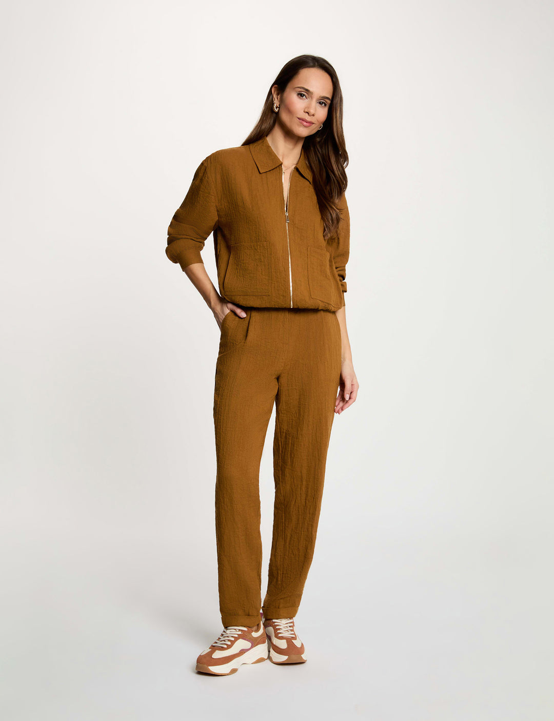 Veste oversize plissée