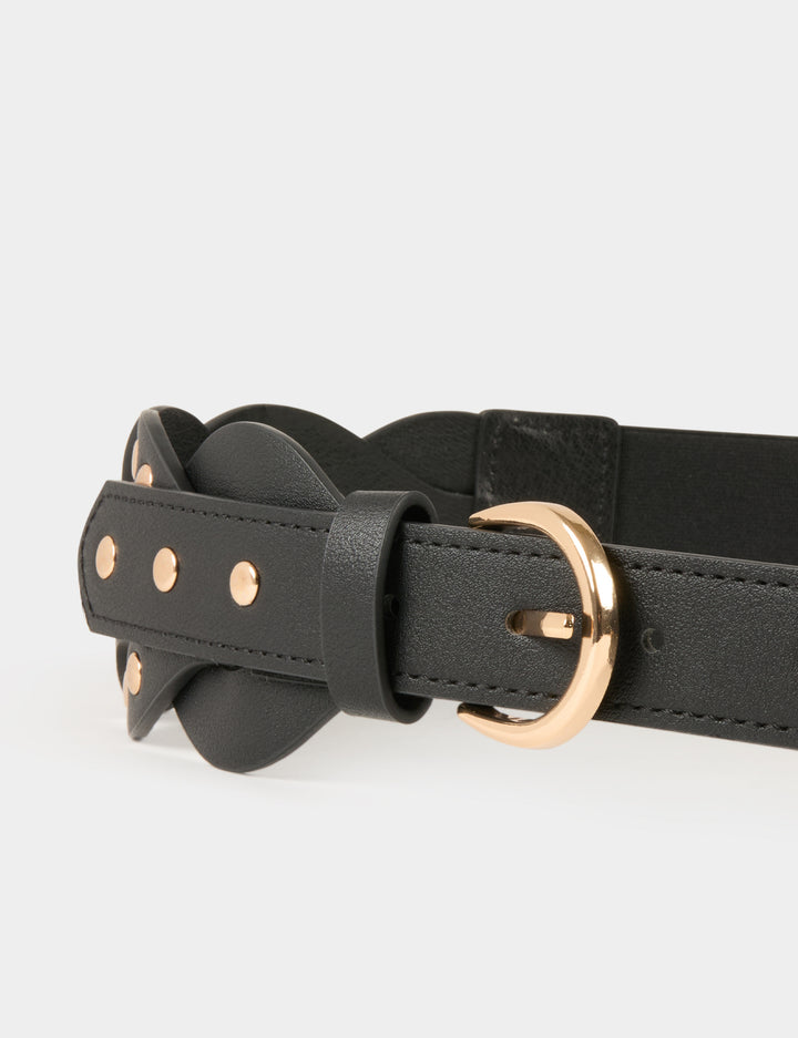 Ceinture élastiquée à  clous