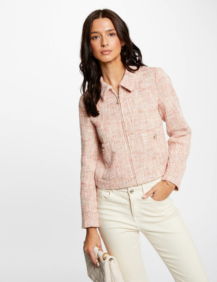 Veste droite zippée