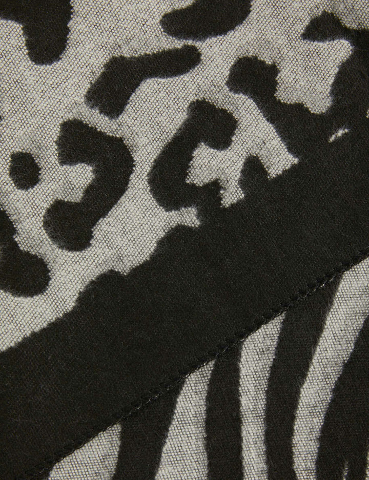 Écharpe imprimé animalier