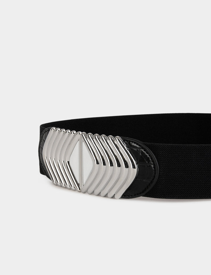 Ceinture élastiquée à  boucle