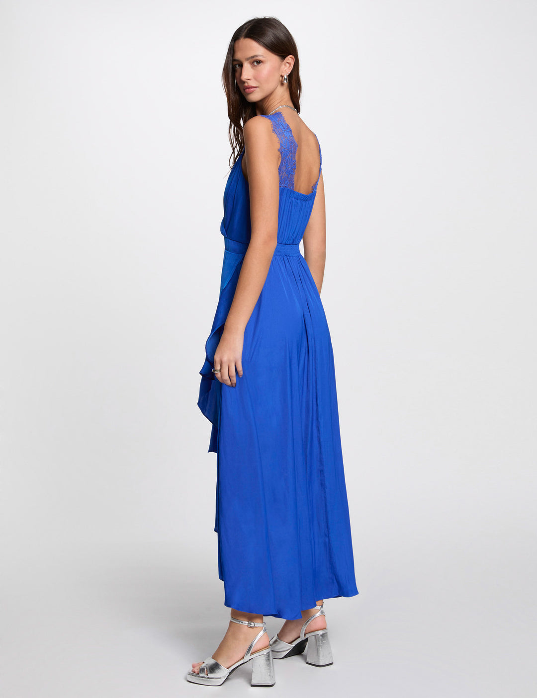 Robe longue droite fluide