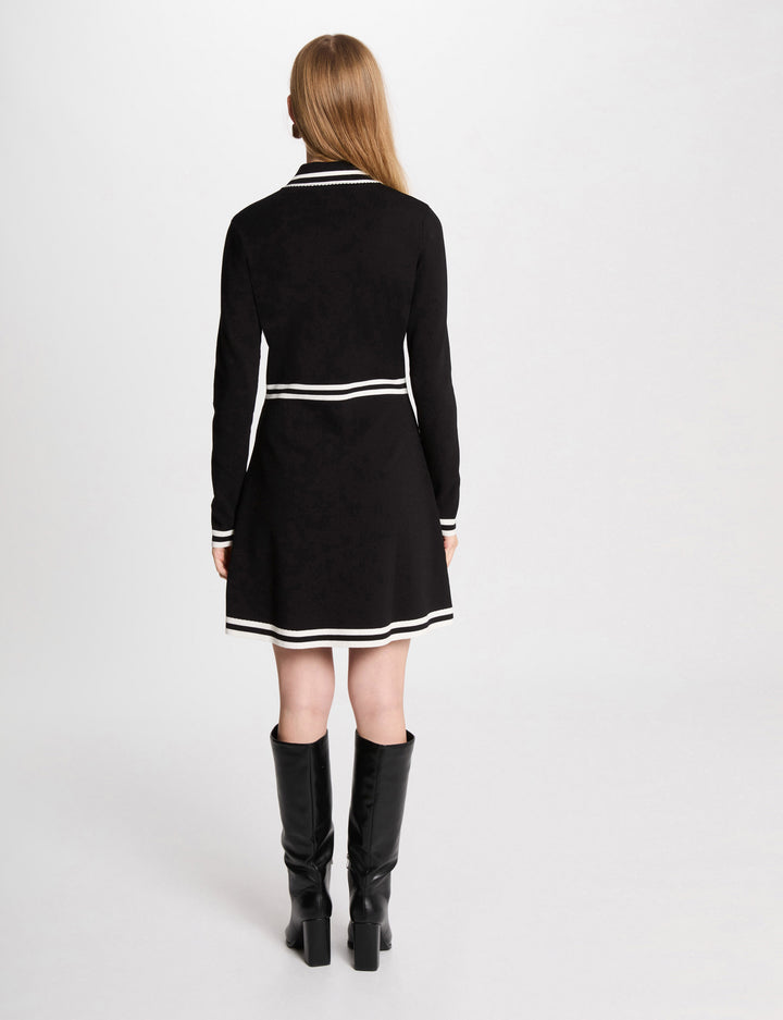 Robe tricot courte trapèze