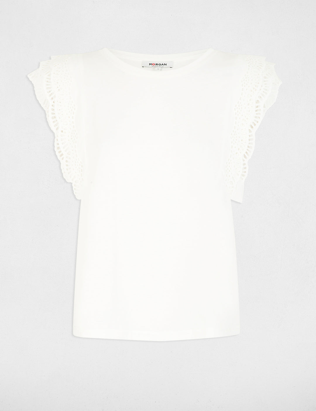 T-shirt manches dentelle