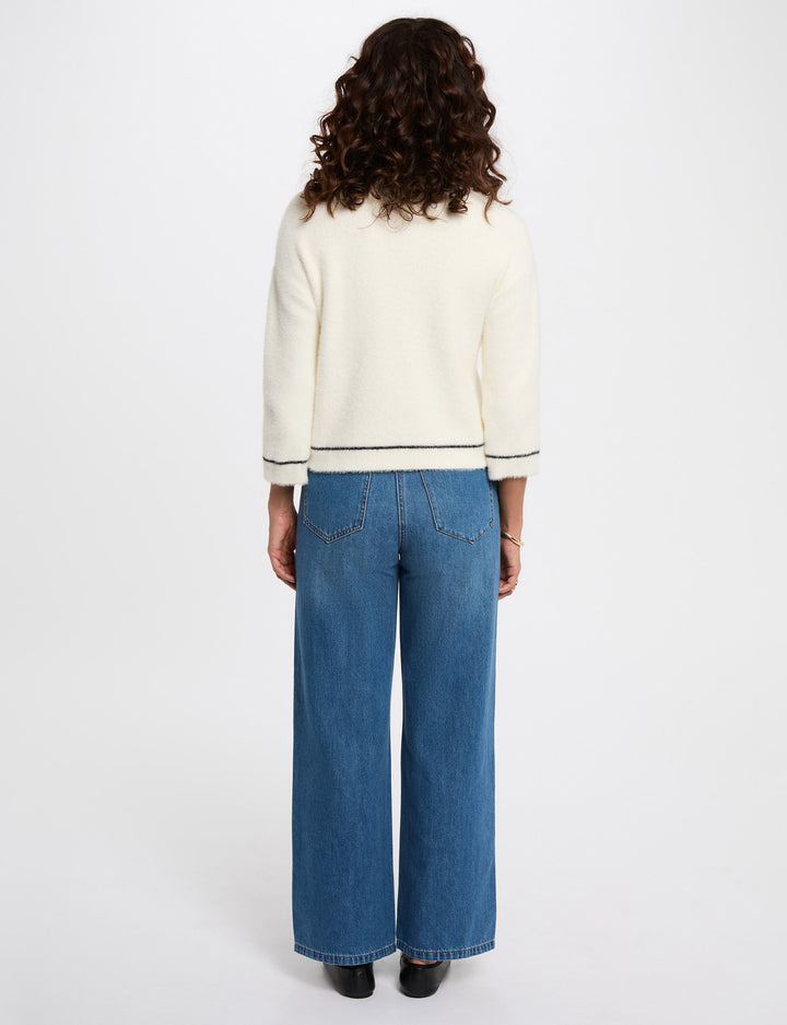 Gilet court fluide