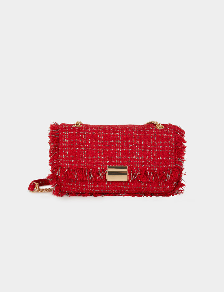 Sac pochette avec franges