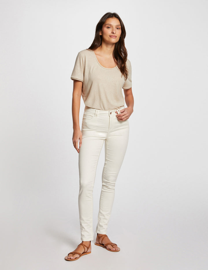 Pantalon skinny satin