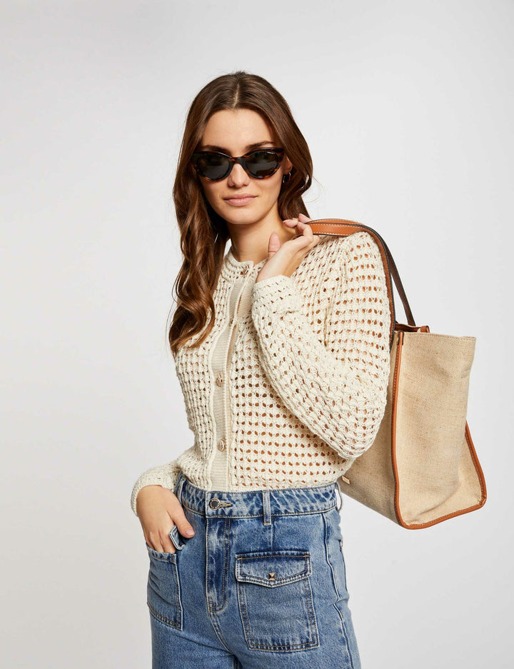 Gilet manches longues ajouré