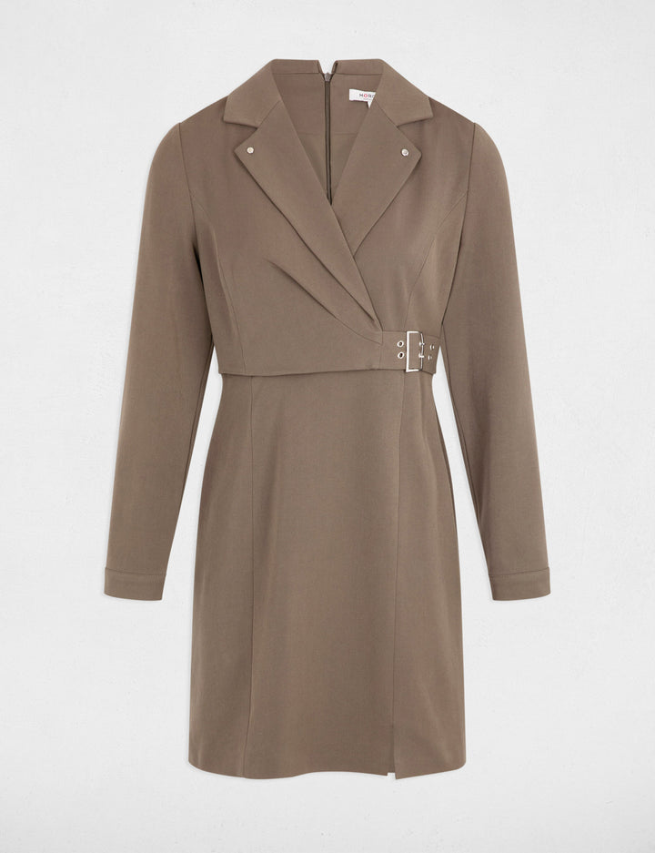 Robe courte ajustée à  boucle