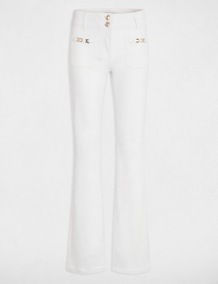Jeans bootcut avec ornements