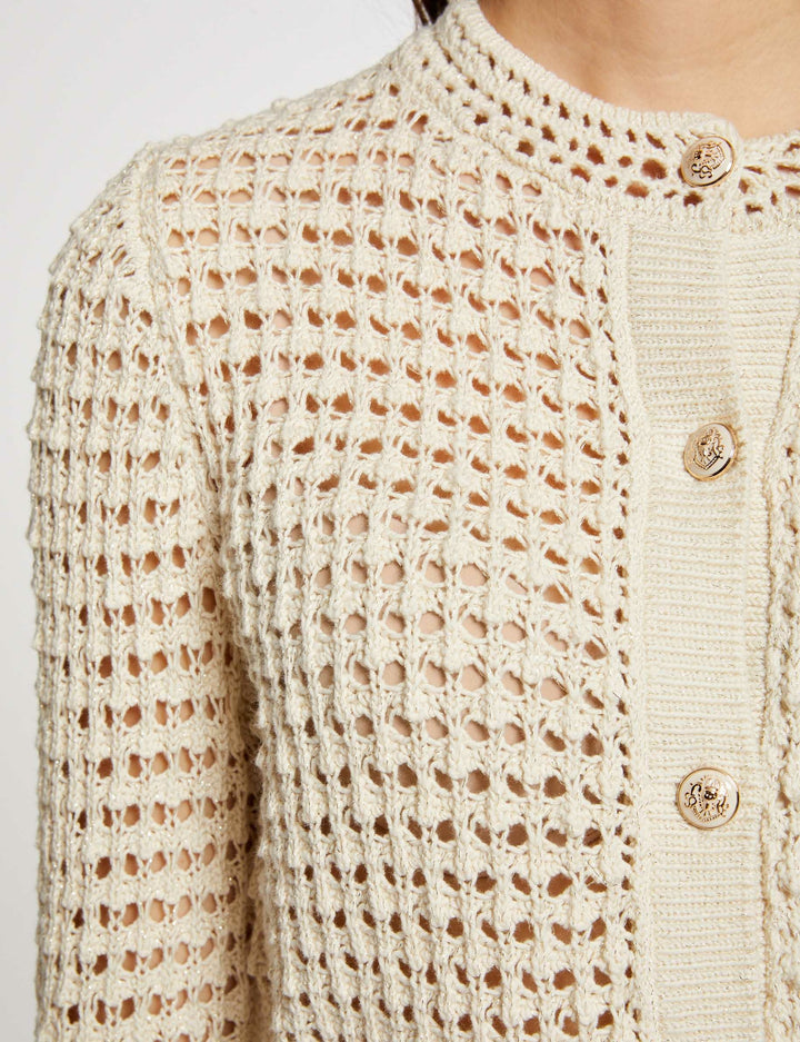 Gilet manches longues ajouré