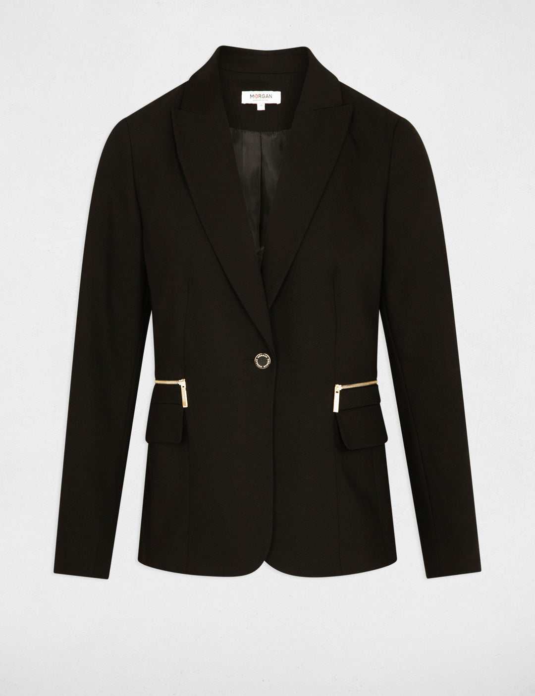 Veste cintrée détails zippés