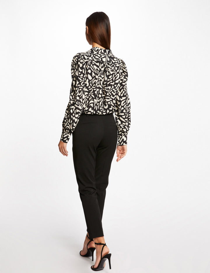 Pantalon tailleur ajusté 7/8ème