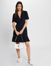 Robe courte fluide volants