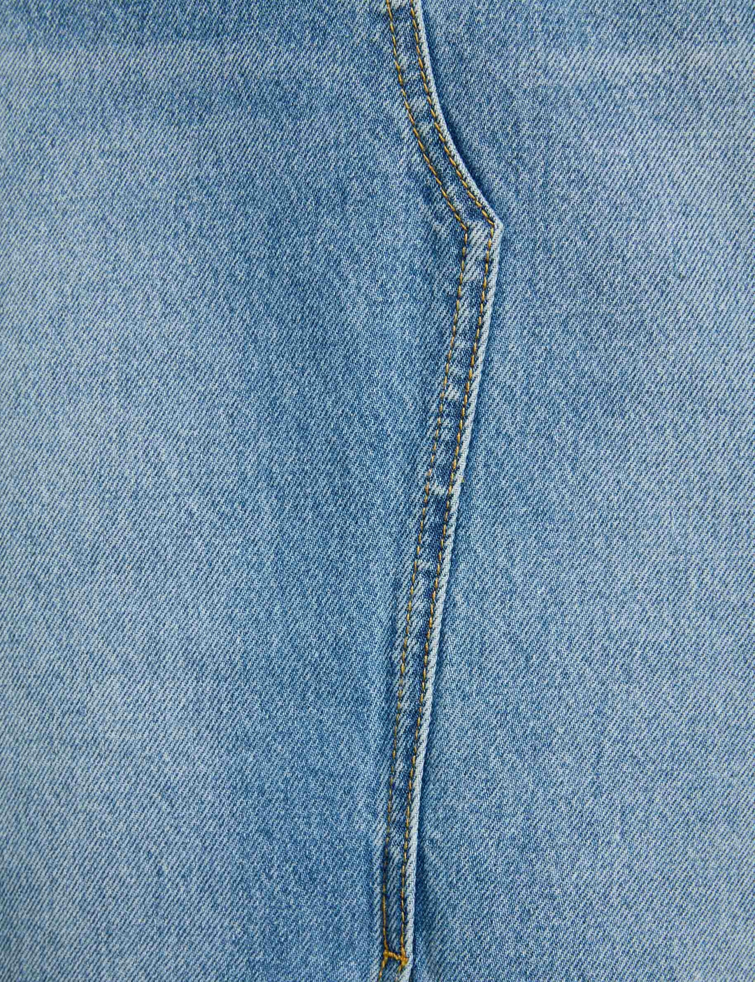 Jupe midi droite en jean