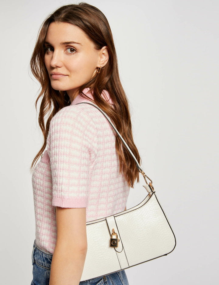 Sac aspect croco avec cadenas