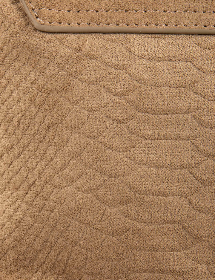 Sac aspect croco à  franges et clous