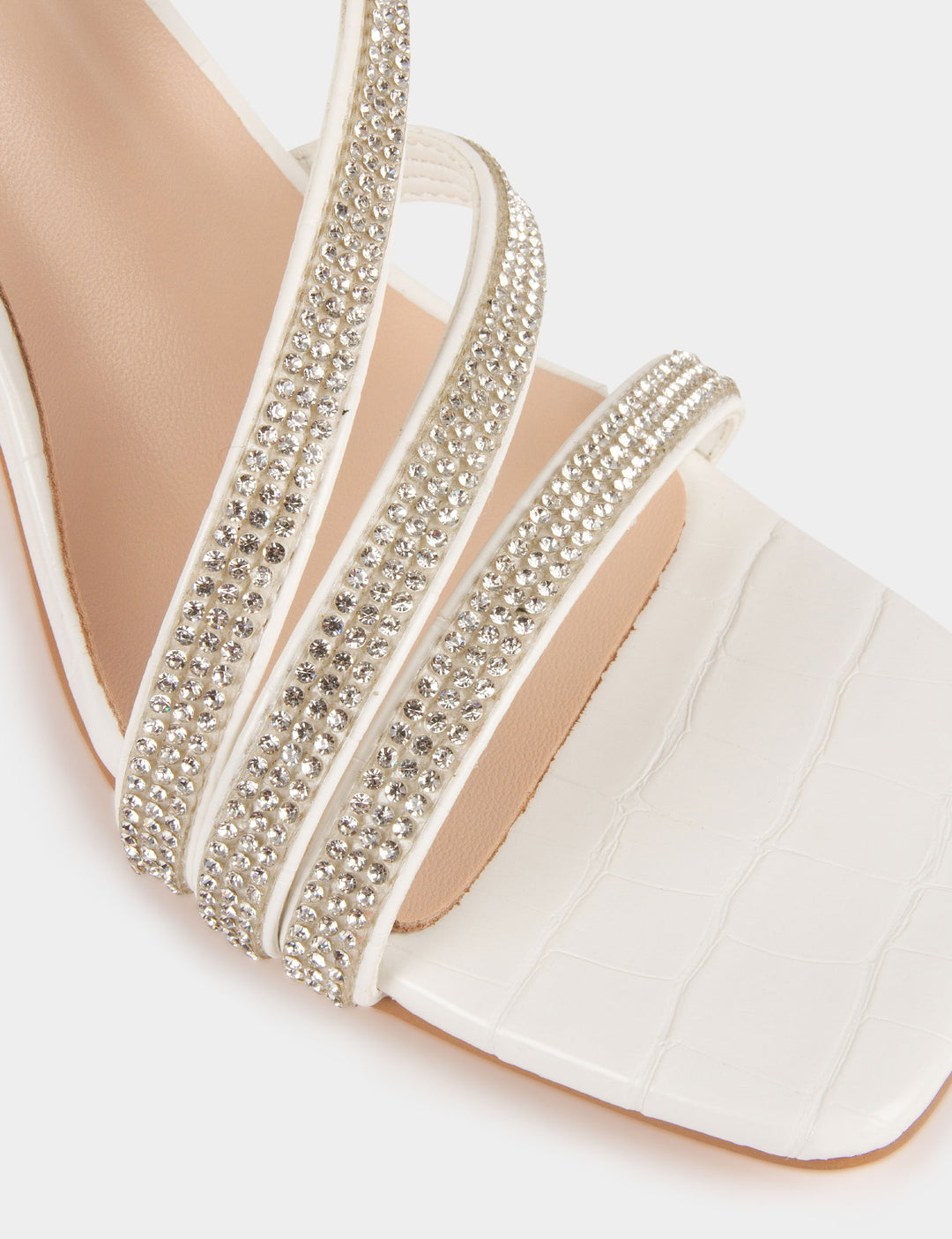 Sandales à  talons avec strass