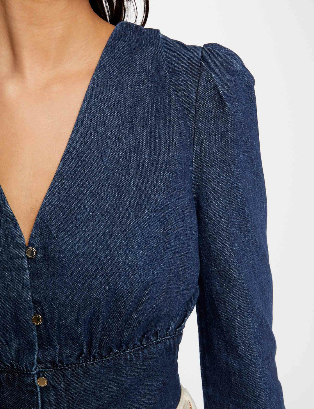 Blouse manches longues en jean