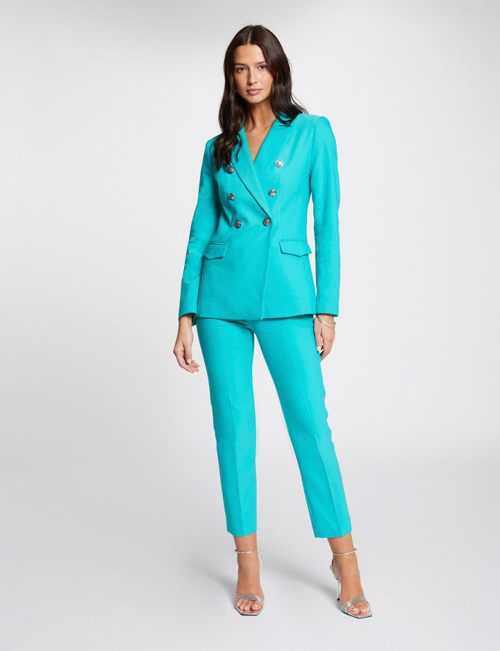 Pantalon ajusté taille haute