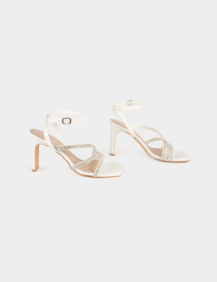 Sandales à  talons avec strass
