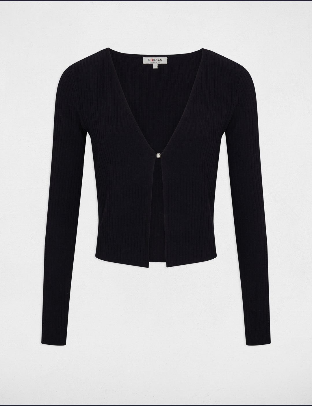 Gilet manches longues côtelé