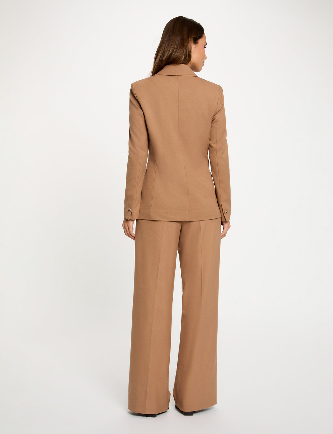 Pantalon large taille haute