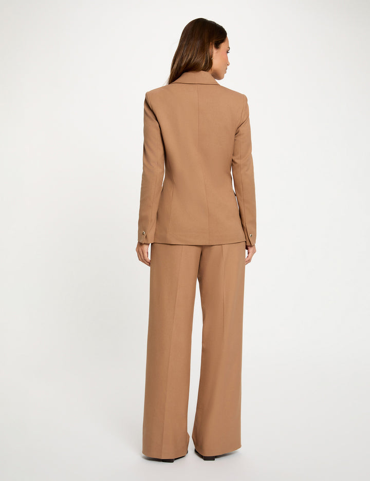 Pantalon large taille haute