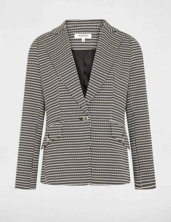 Blazer imprimé géométrique