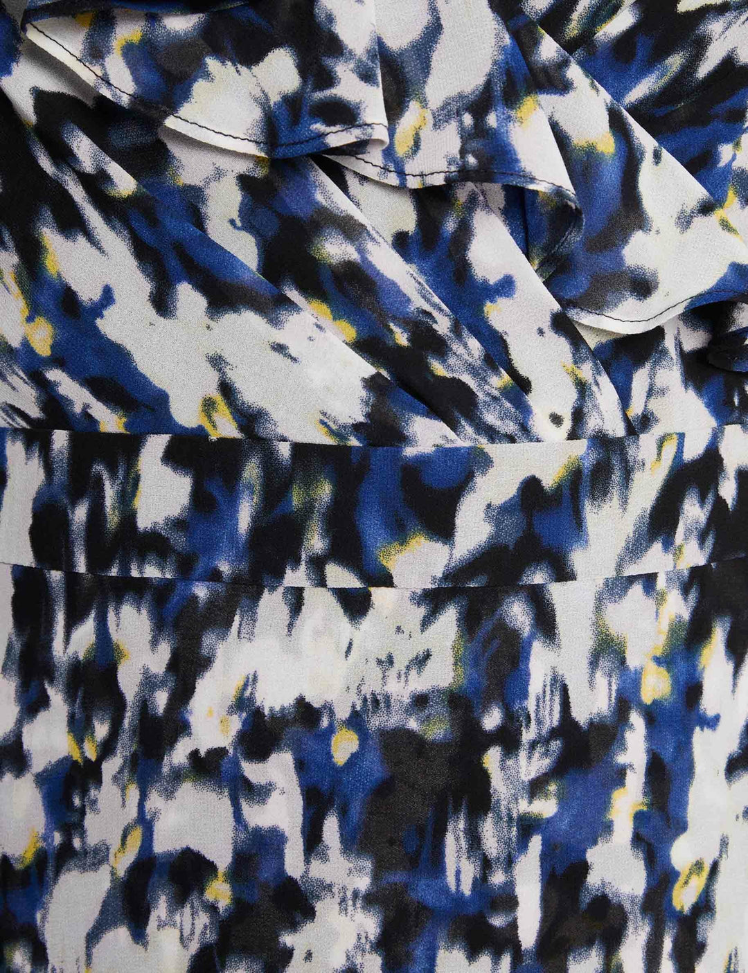 Robe longue à  volants imprimée