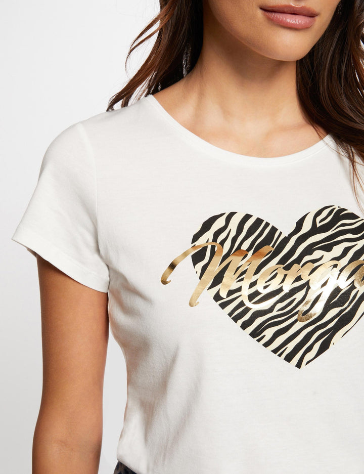 T-shirt à  inscription