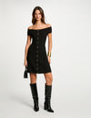 Robe tricot courte trapèze