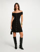 Robe tricot courte trapèze