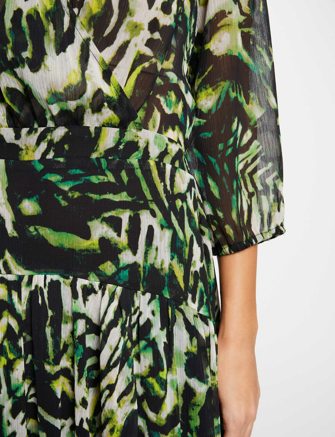 Robe longue fluide imprimée