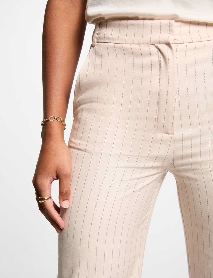 Pantalon large rayé