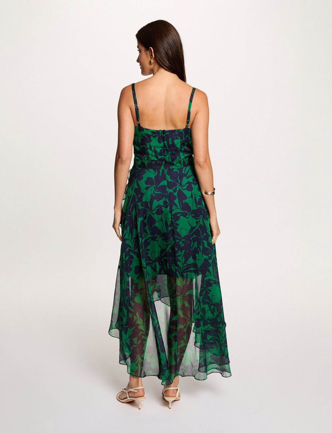 Robe mi-longue cache coeur