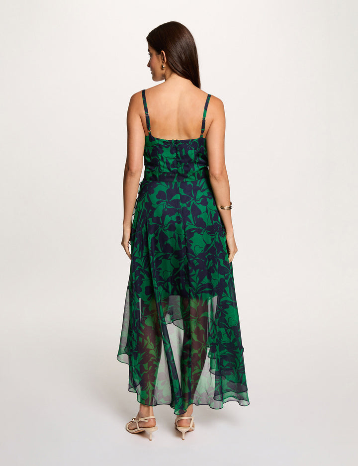 Robe mi-longue cache coeur