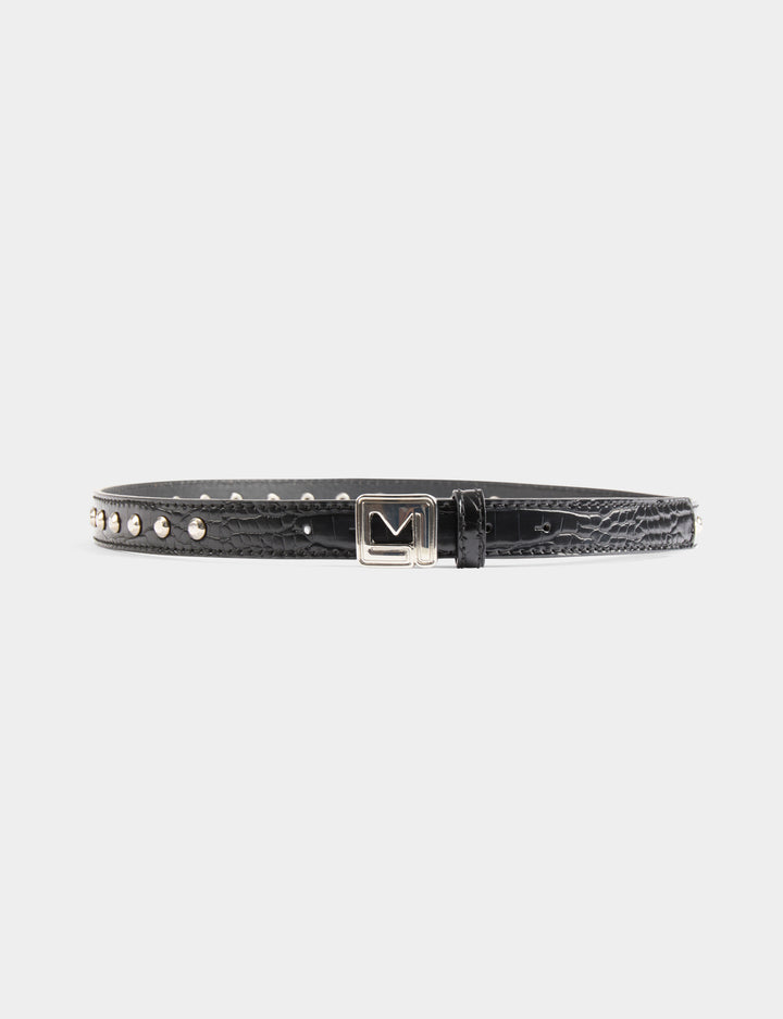 Ceinture croco et clous