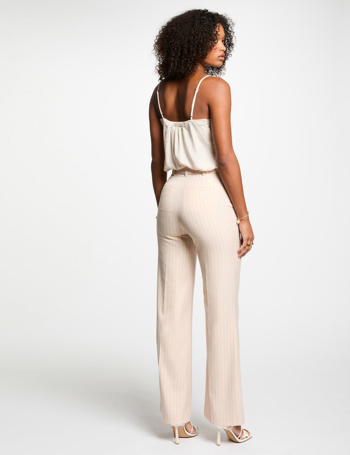 Pantalon large rayé