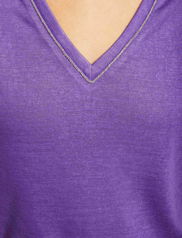 T-shirt manches courtes à  col en V