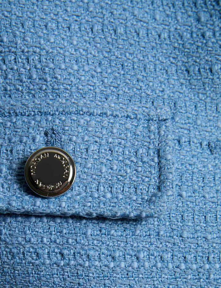 Short droit tweed