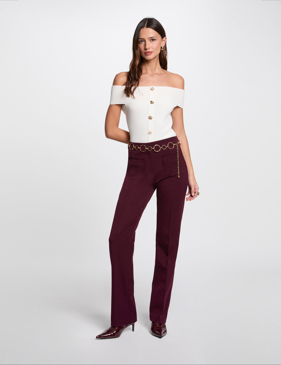 Pull col bardot
